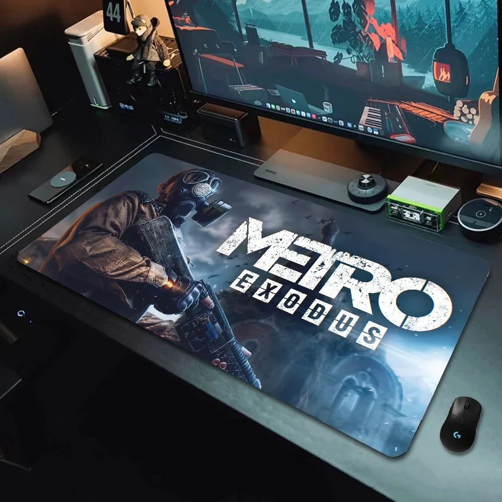Фото Игровой коврик для мыши Metro Exodus, Настольный коврик, игровые аксессуары, большой игровой коврик для мыши XXL, нескользящий игровой коврик для мыши №3