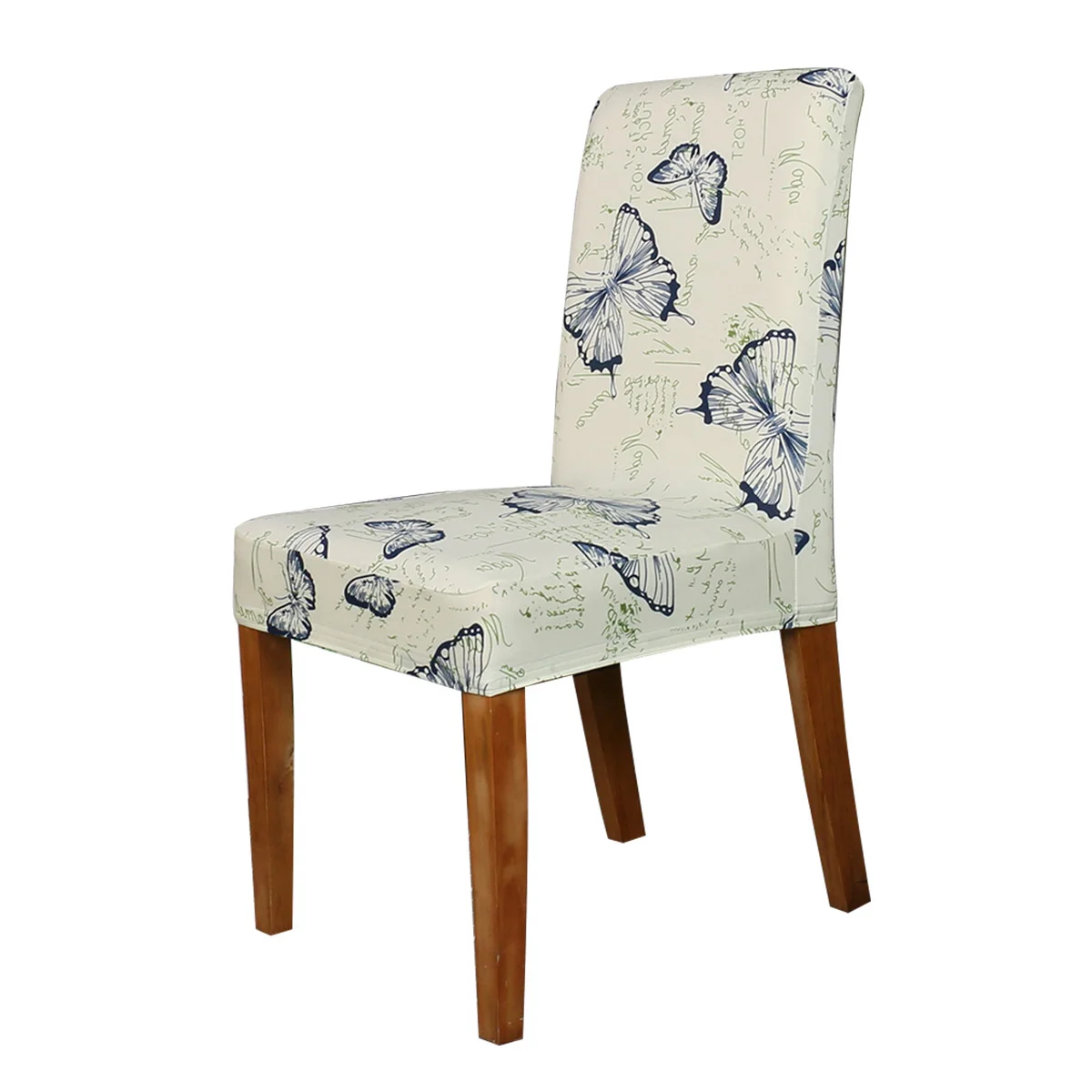 

Simple Elegant Dining Chair Cover Removable Washable Stretch Chair Slipcover Printing Chair Protector (Colorful Flying)