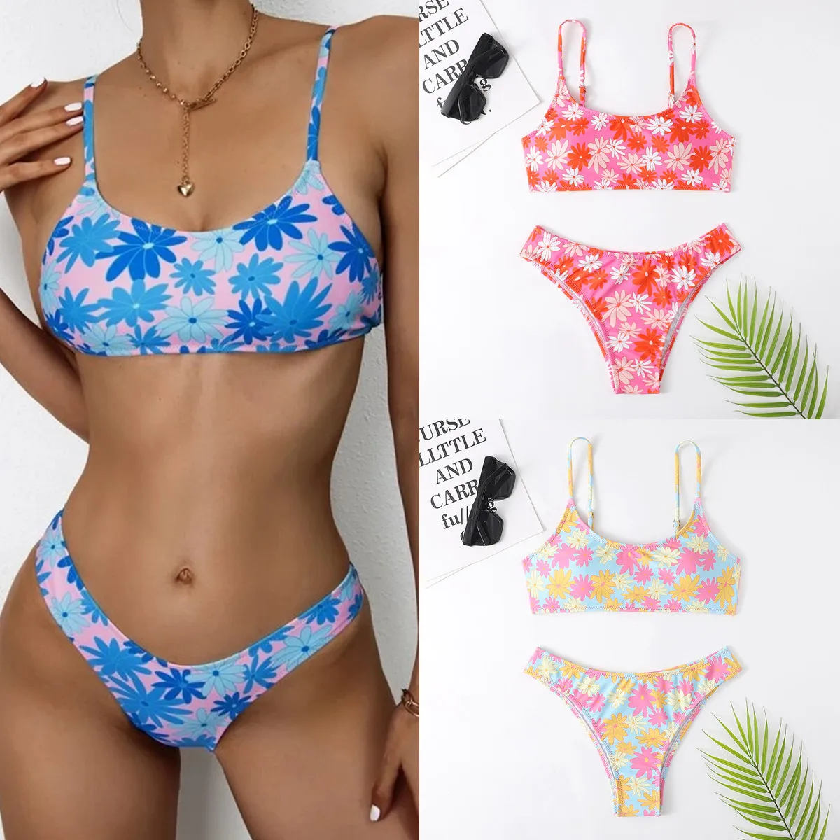 

Women Swimsuit 2022 Leopard Brazilian Bikini Swimwear Set Push Up Bathing Suit For Girls Summer Female Beach Wear Bikinis