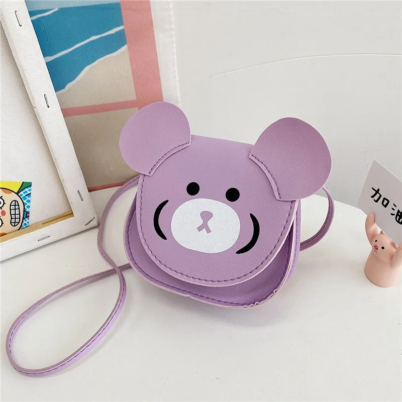 

Girls Princess Change Coin Purse Handbags Cute Bear baby Small Wallet messenger Bag PU Leather Children Shoulder crossbody Bags