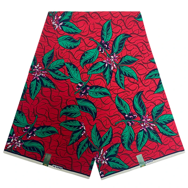 

Новое поступление, 6 цветов, африканская восковая ткань, Гана, 100% хлопчатобумажная ткань, Африканский принт, искусственный воск, Анкара, Ките...