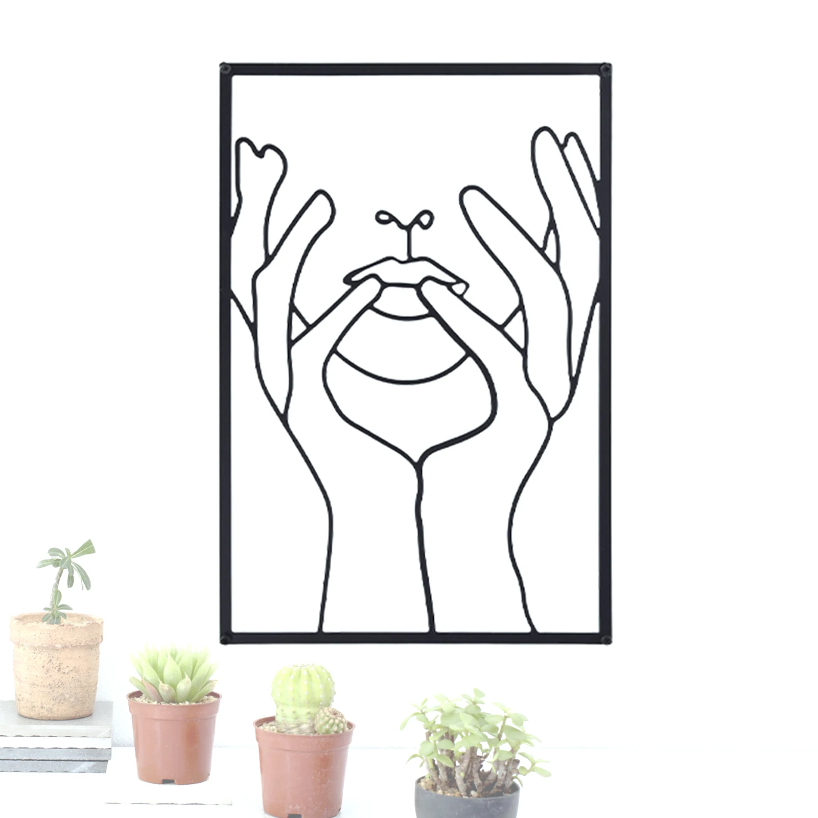 

Minimalist Wall Decoration Abstract Woman's Face Line Wall Decor Home Hanging Wall Art Decor For Kitchen Bathroom Living Room