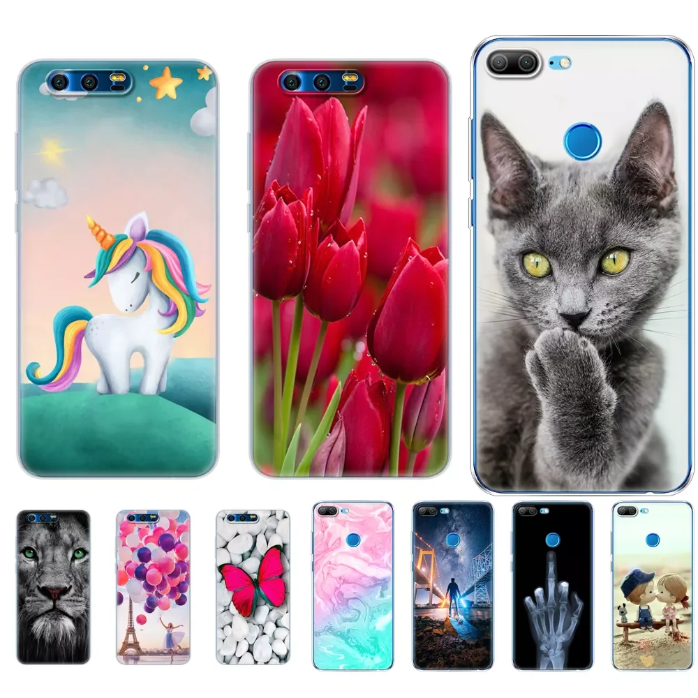 

Новинка, задняя крышка из мягкого силикона ТПУ для 9 9 lite, 360 полная защита, прозрачный чехол с рисунком, искусственная мощность