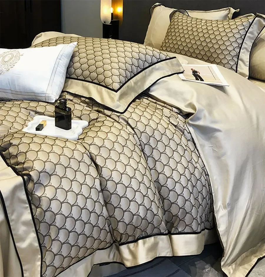 Постельное белье Cotton Tencel пасторальный цветок полный размер