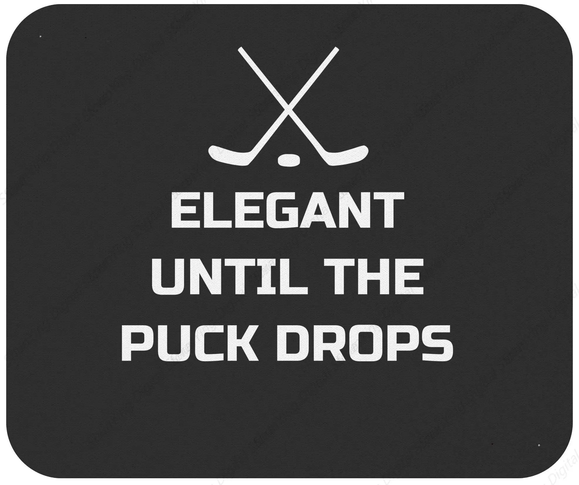 Подарочный коврик для мыши хоккея с шайбой элегантный без шайбы хоккейная