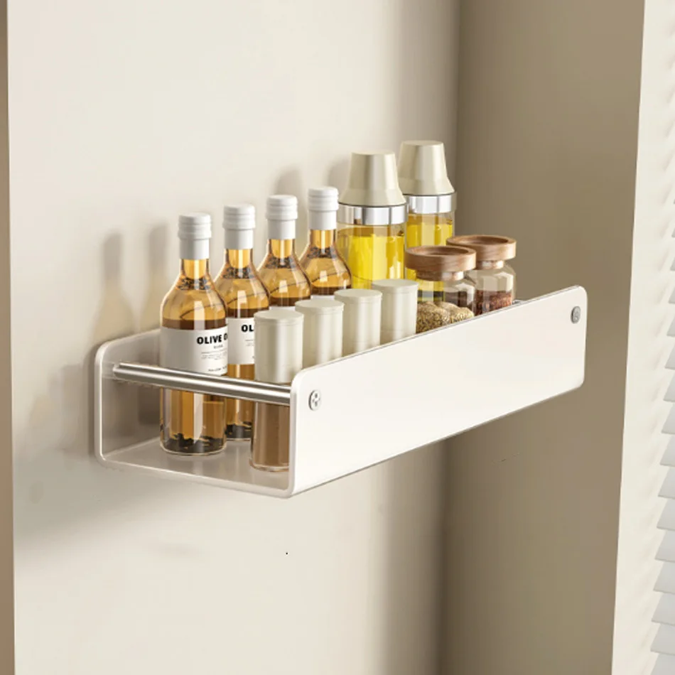 Настенная прямоугольная полка для ванной и кухни органайзер из углеродистой