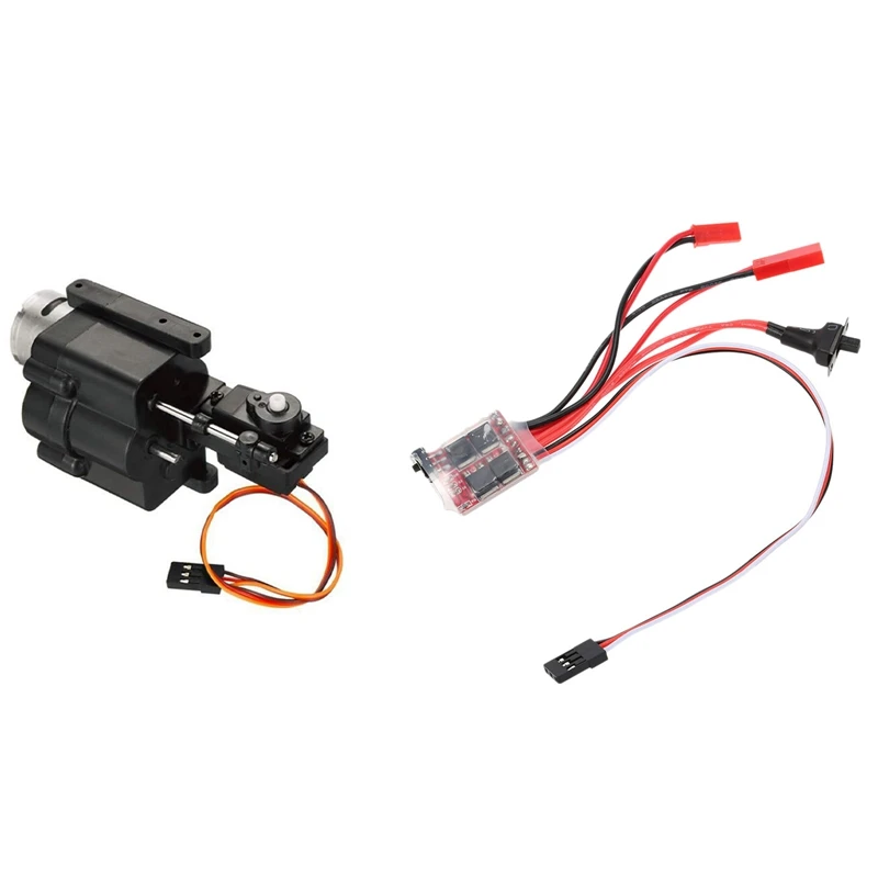

30A мини щеточный ESC Матовый электронный контроллер скорости и коробка передач с изменением скорости для WPL Радиоуправляемый автомобиль иску...