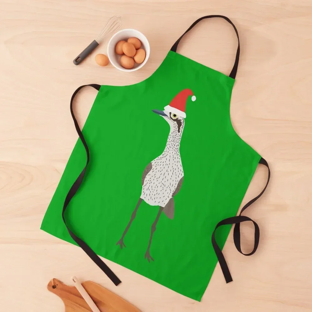 Рождественский фартук с каменным зажимом на зеленом фартуке нагрудник для кухни
