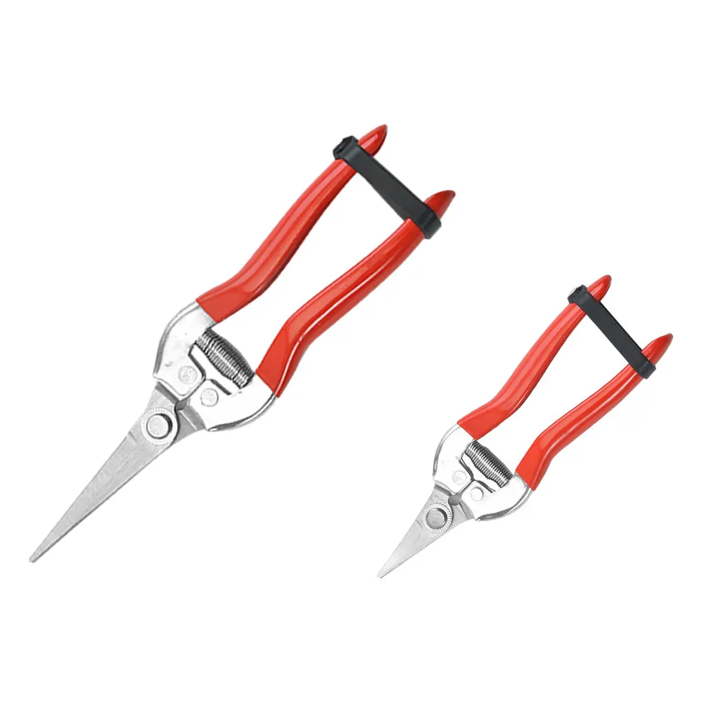 

Red Easy To Pruning Shears For Home Gardening - Lightweight And Durable Rust-resistant Stainless Steel Garden Scissors