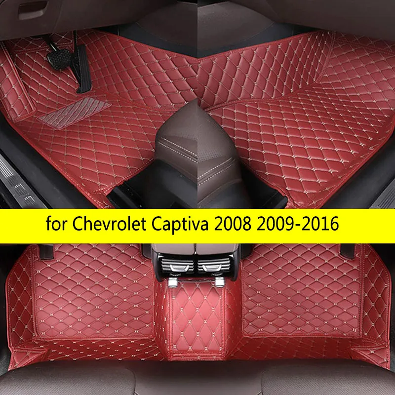 

Кожаные автомобильные коврики CRLCRT для Chevrolet Captiva 2008 2009-2016 2017
