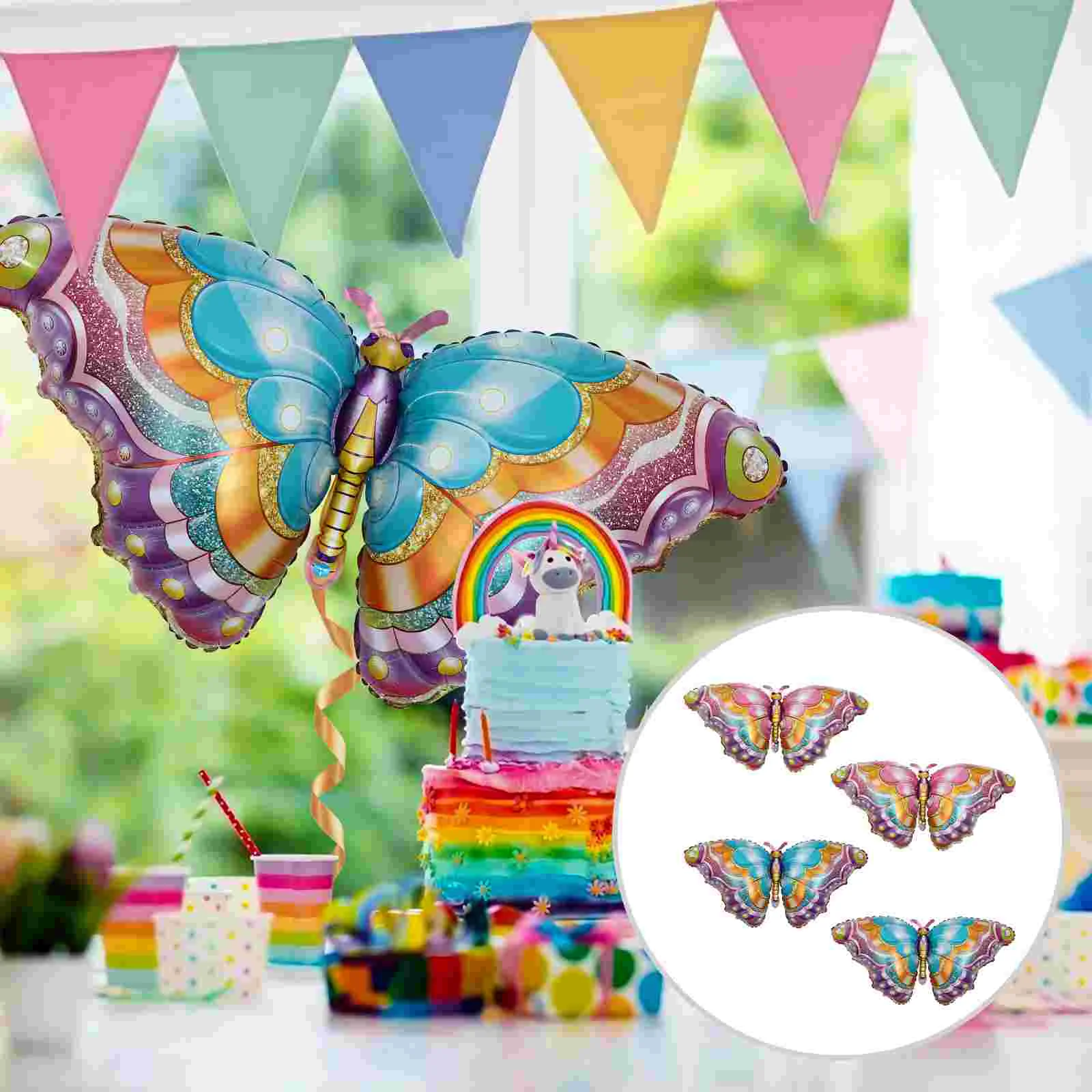 

Balloon Party 3D Animal Decorative Foil Aluminum Wedding Hawaiian Summer Fairy Decoration Birthday Ornament Shaped Decor