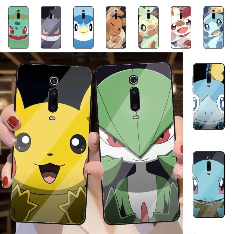 

Bandai Cartoon Pokemon face Phone Case for Redmi 5 6 7 8 9 A 5plus K20 4X 6 cover