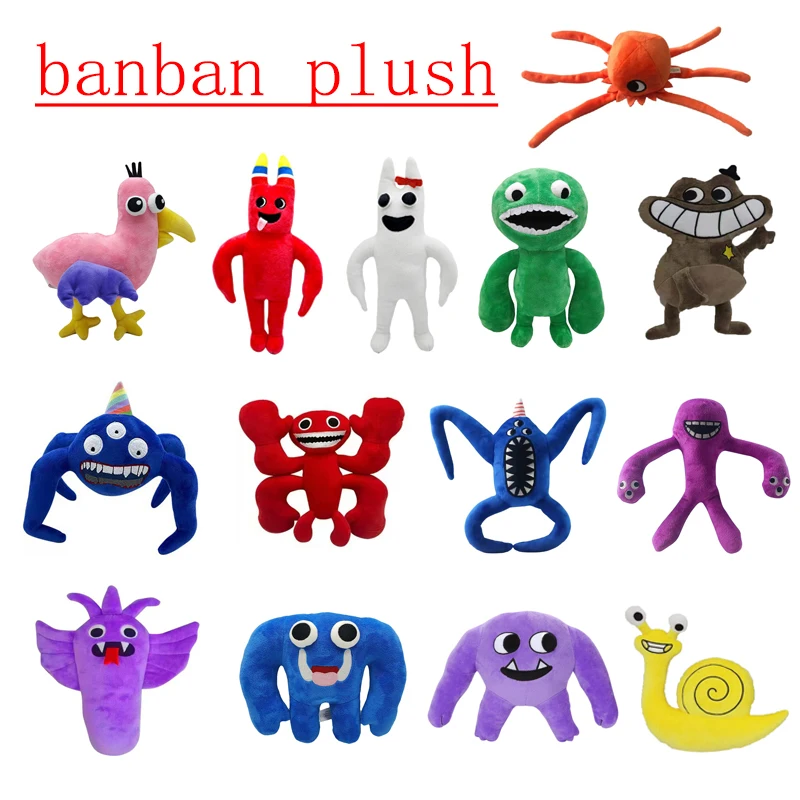 

Hot Garten of Banban Plush Toys Horror Game Figure Doll Cartoon Stuffed Animal Banban Kindergarten Monster Plushie Gift for Kids