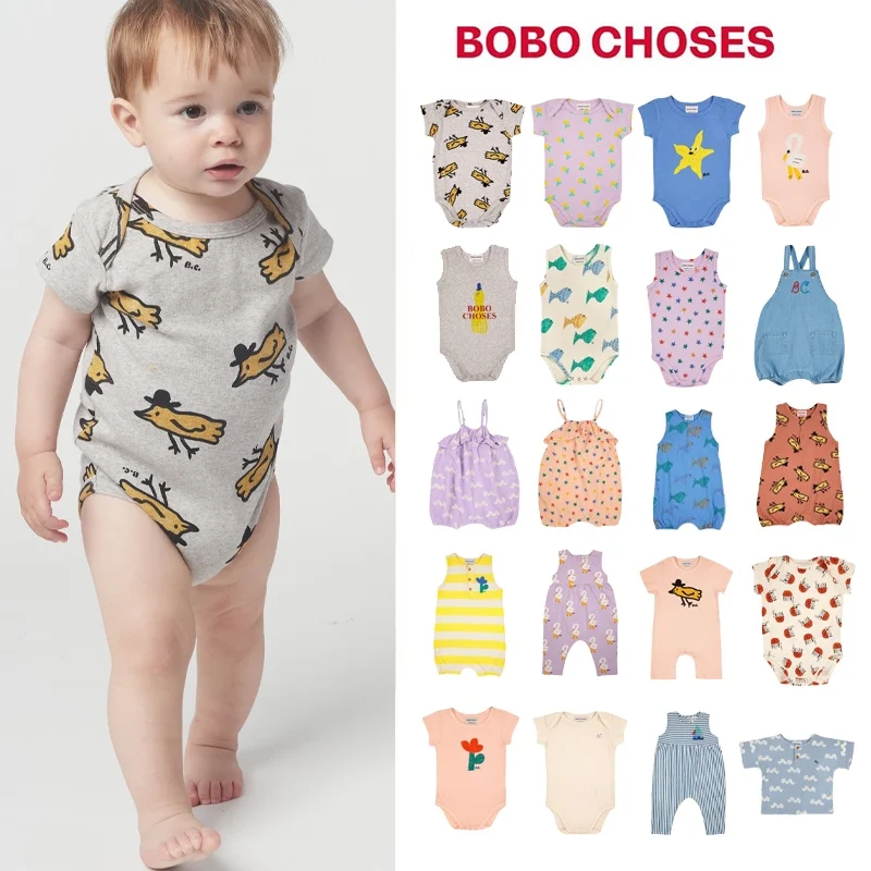 

Бренд BOBO BC, 2023, Детский комбинезон с запахом, хлопковый Детский комбинезон в скандинавском стиле