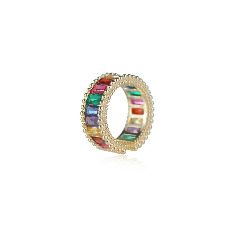 

Rainbow Ring Ring Female Personality Affordable Luxury High-Grade Simple All-Match Japanese Switchable Index Finger Ring