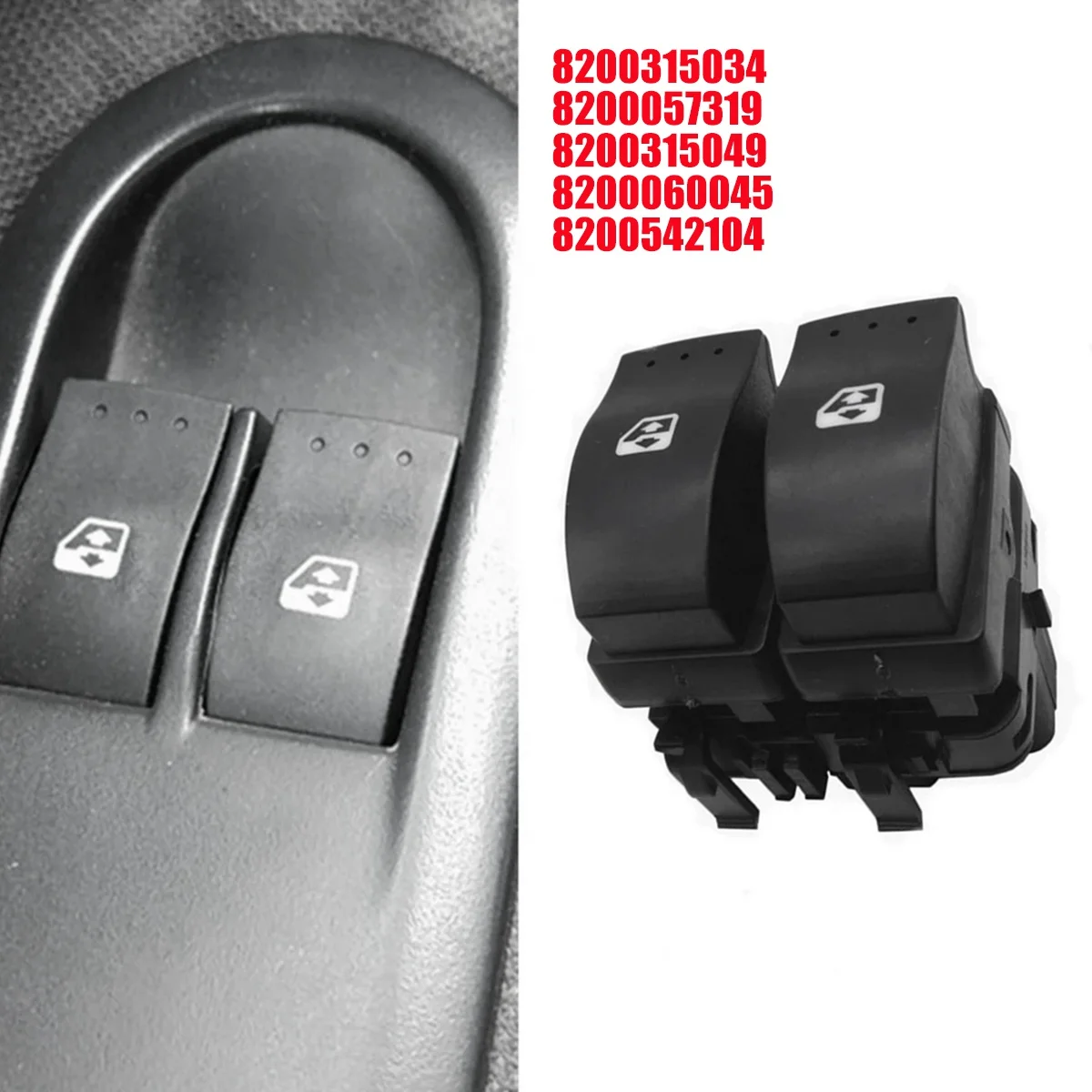 8200315034 переключатель стеклоподъемника для Renault Clio II 21998-2016 кнопки 8200057319 8200315049
