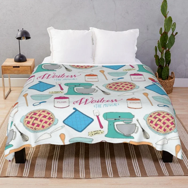 

Официантка с музыкальным рисунком одеяла фланелевые, всесезонное мягкое покрывало для постельного белья, домашнего кинотеатра