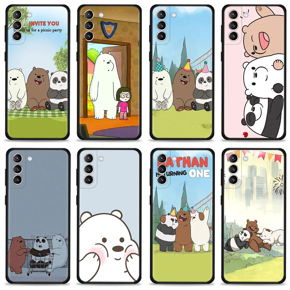 

Cases Phone Case For Samsung S22 S21 S20 Plus S10 S7 S9 S10e Ultra FE Edge Protective Shell Celebrate The Birthday We Bare Bears