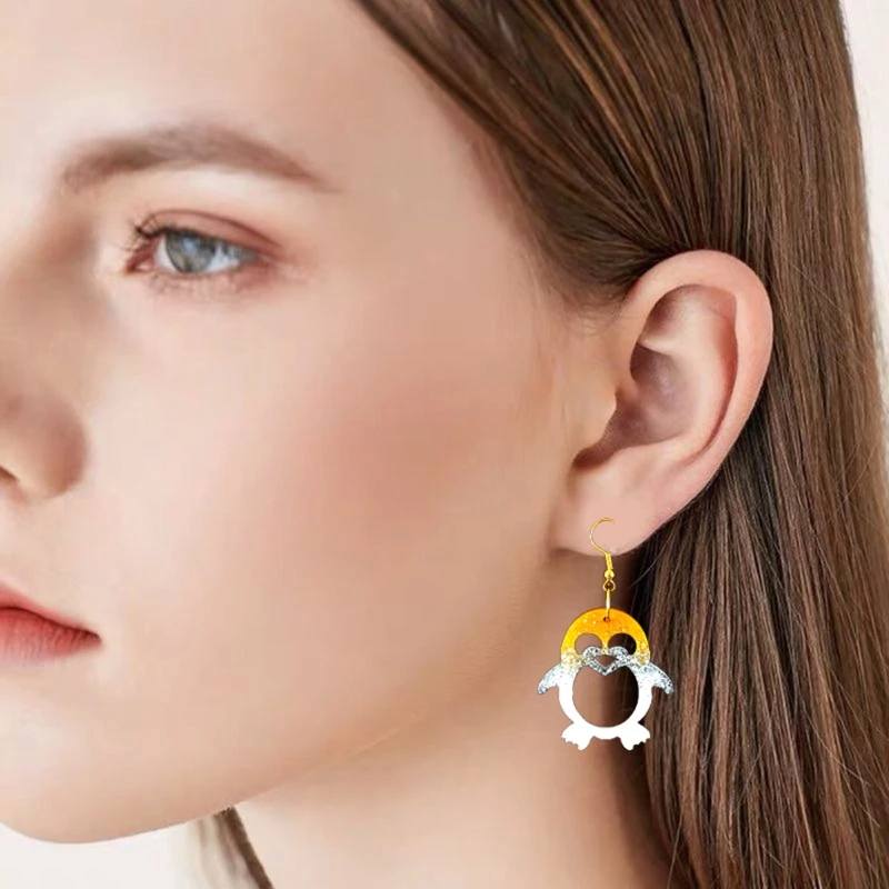 Earring Resin Molds Jewelry Casting Molds Silicone Pendant Mould Epoxy Resin Molds Earring Resin Jewelry DIY Craft Mould