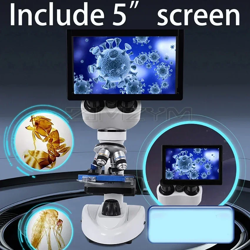 Биологический HD-микроскоп Zoom 30000X Цифровой лабораторный комбинированный