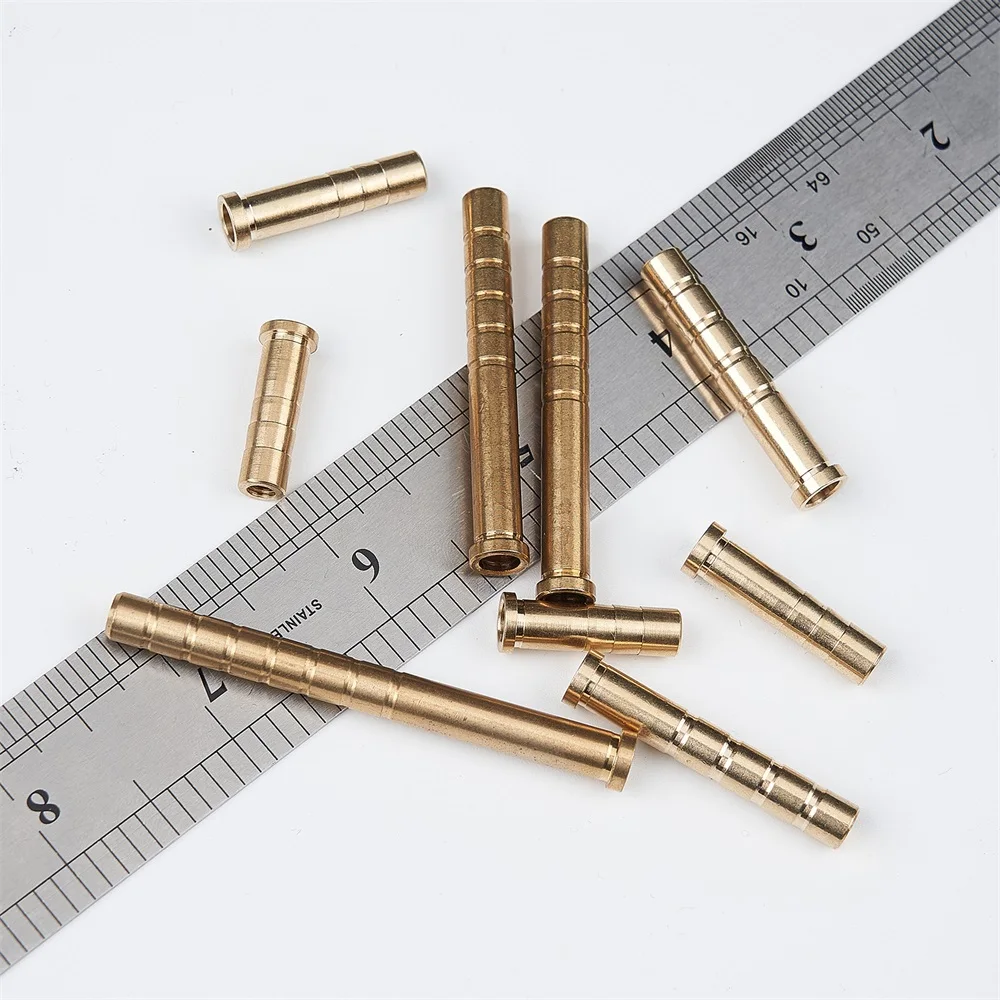 6pcs Archery Insert Copper Brass Base Connector 37/50/100/150/200 Grain for Diameter 6.2mm Arrow Shaft Hunting Shooting Accessor - купить по