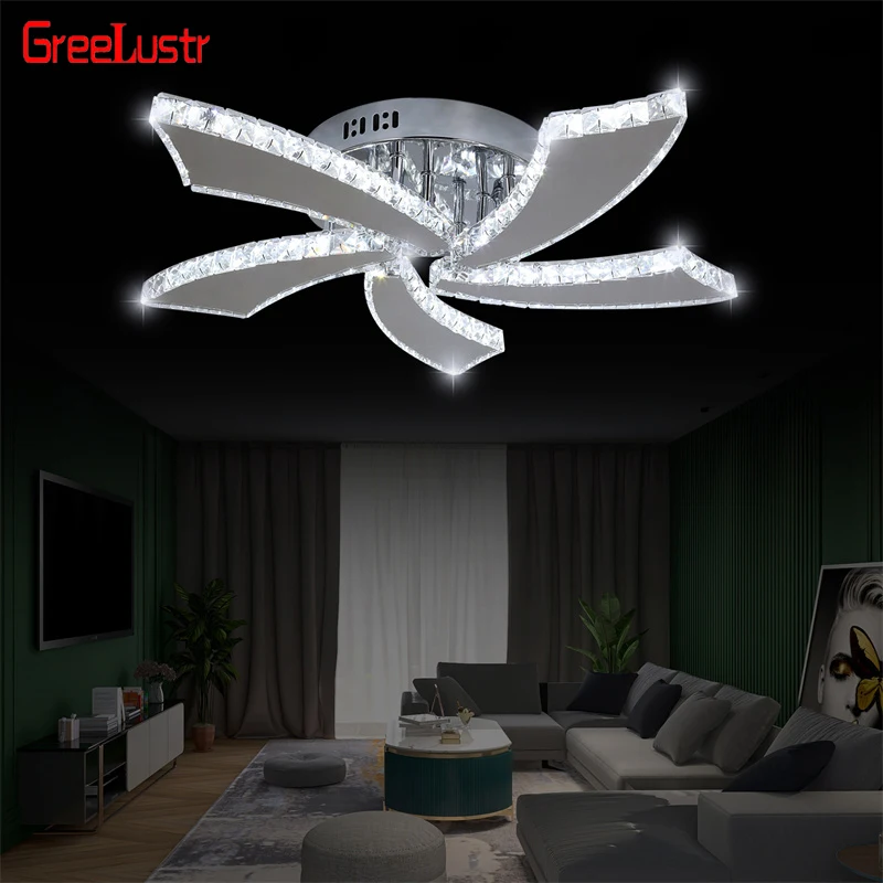 

Современная роскошная потолочная лампа для помещений, подвесной светильник с 5 насадками из нержавеющей стали, светильник с утапливаемым креплением для столовой