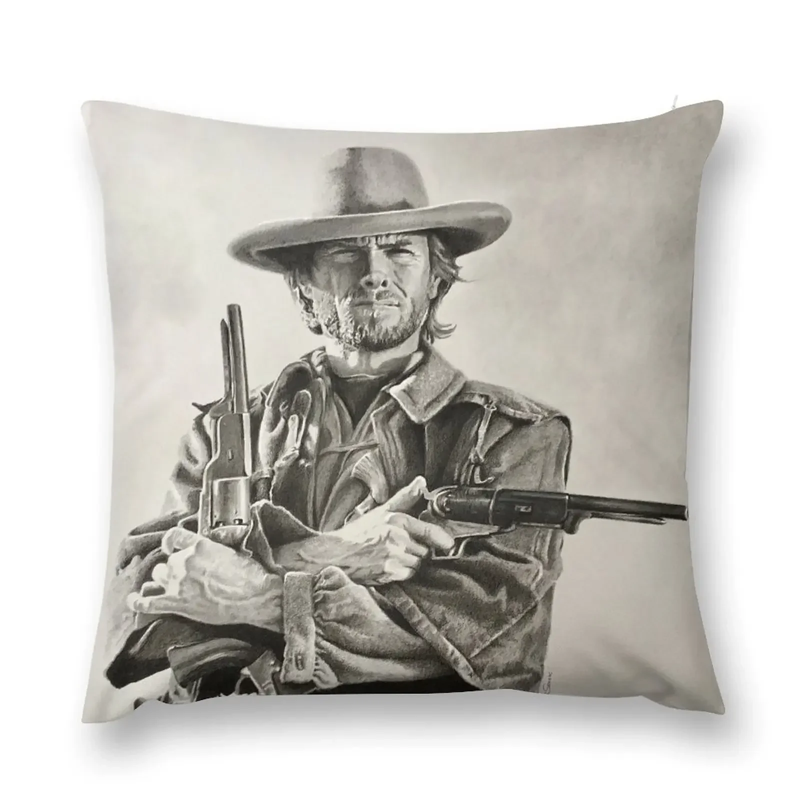 Эскиз Клинту Иствуда декоративная подушка наволочки для дивана рождественские