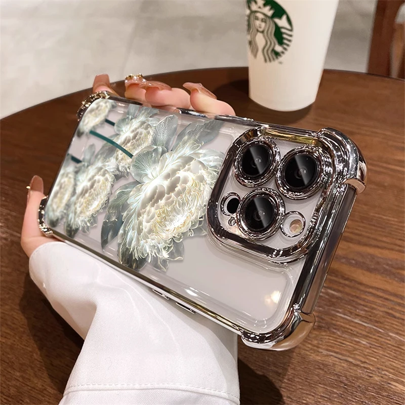 Luxury Transparent Silicone Case For Infinix Hot 30i 30 9 Play 40i 10S Note 40 Pro Smart 7 HD 8 Spark 20C GO 2023 2024 Cover