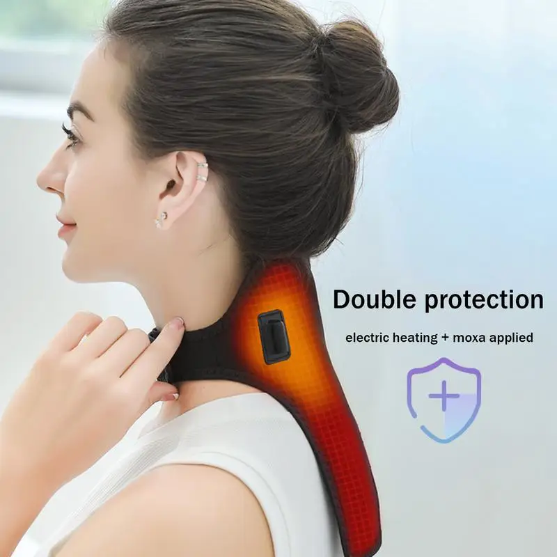 For Neck And Shoulder Relief Usb Charging Heated Neck Wrap Cordless Thermal Neck Brace