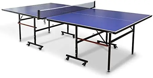 

USA Indoor Table Tennis Table, Competition Grade Net, 10 Minute Easy Set Up \u2013 Ping Pong Table with Playback Mode - Perfect