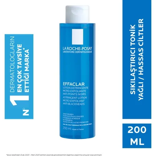 

La Roche-Posay Effaclar Tonic Micro Peeling Oil/Acne Trend Showing Skin Pore Astringent 200Ml face beauty c