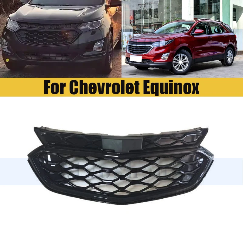 

Американская версия, передний бампер, гриль, маска для Chevrolet Equinox, радиатор, хромированная решетка, средние сетчатые гоночные грили