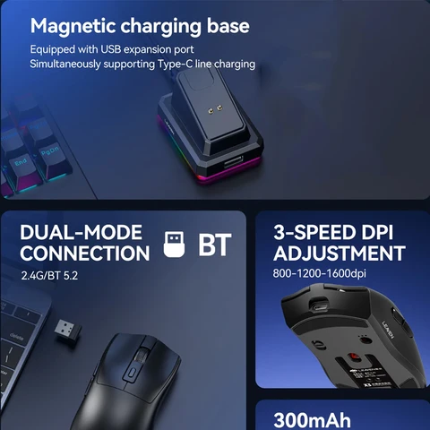 Беспроводная мышь kebidumei 2.4G RGB