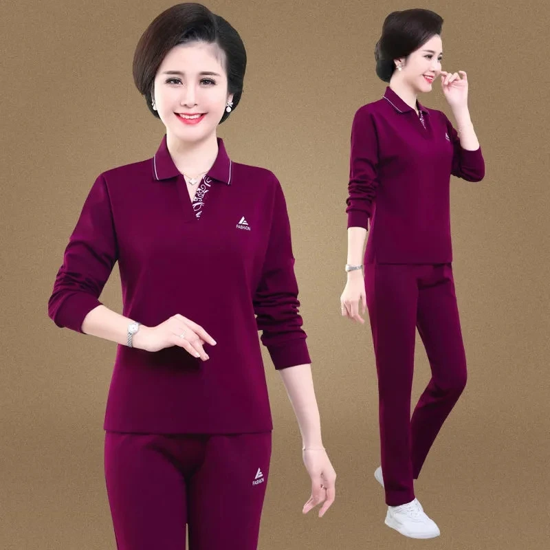 

Casual Plus Size 4XL Sports Outfits Women Printed V-neck Pullover T-shirt Tracksuit Slim Jogging Pants Suit Ladies 2 Piece Sets