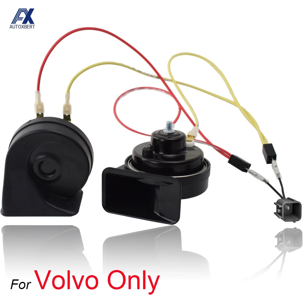 

Рожок улитки для Volvo V40 V70 S60 S90 XC40 XC60 XC90 12 В 110-125дб громкий автомобильный рожок 410/510 Гц с высоким низким шагом водонепроницаемые рога