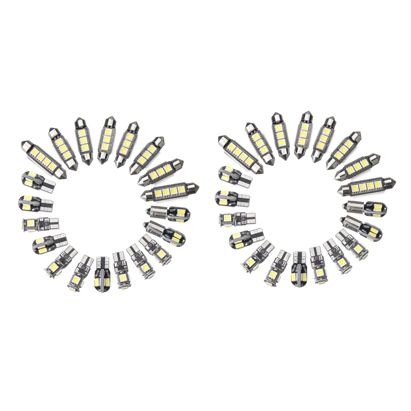 40 шт. автомобильные лампы для внутреннего освещения без ошибок BMW 5 Series E39 M5 Map 1997-2003