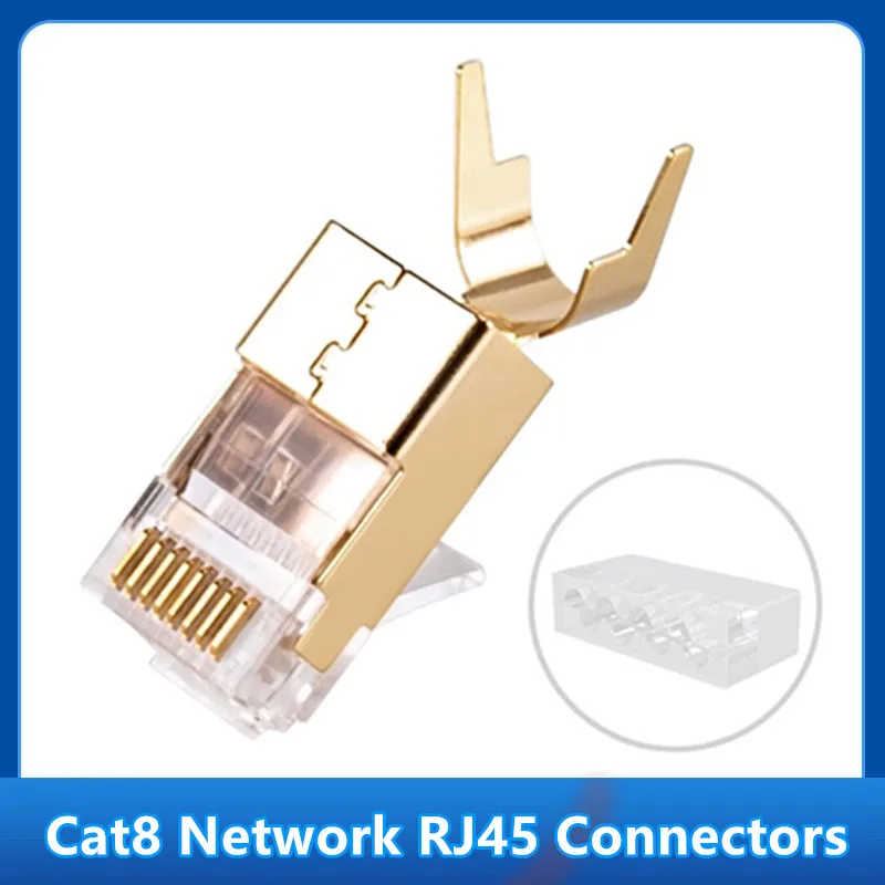 Коннектор RJ45 Cat8 экранированный 10 Гбит/с кабель Ethernet Lan для Xbox One/360 маршрутизатор