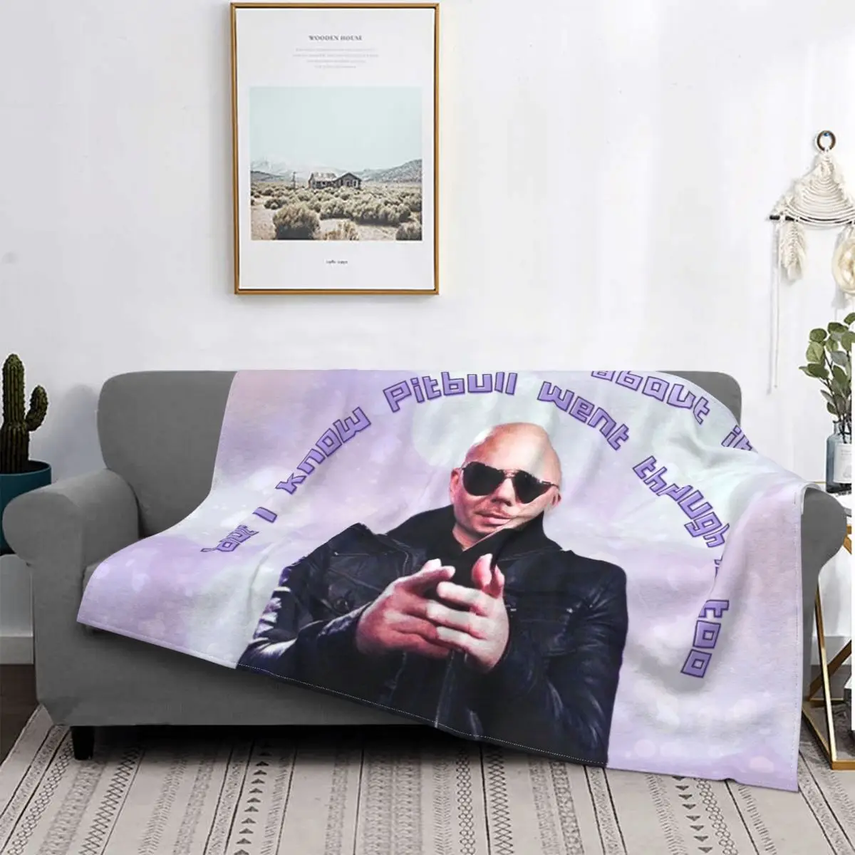 

Gibby Requires Mr. Worldwide Blankets for Bed Couch Bedspread Warm Flannel Throw Blanket
