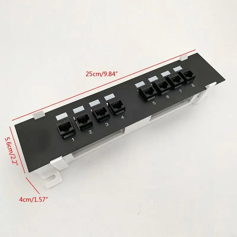 62KA CAT6 Прямой удлинитель-адаптер 8-портовый Rj45 Cat6 Keystone Coupler Настенная сетка, сетевой настенный кронштейн (art.: 3920cc33aa35f) - 3920cc33aa35f