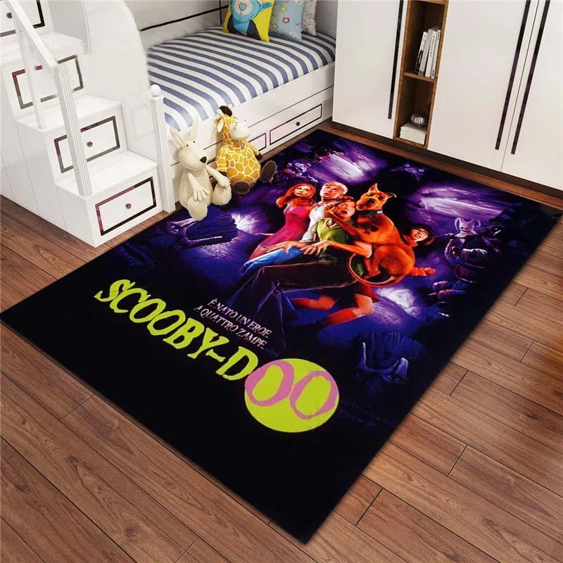 

Коврик Scoobyy1 с 3D HD-печатью, детская комната, забавное украшение, мультяшный напольный коврик, для спальни, гостиной, нескользящий ковер, подарок на день рождения