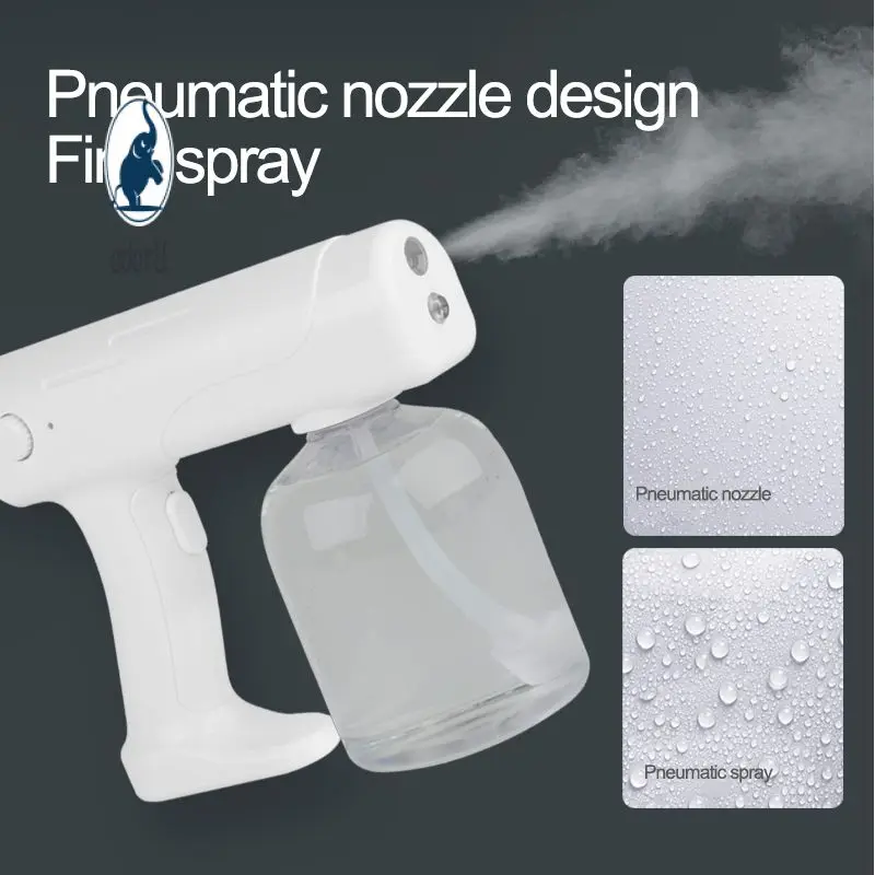 

New 500ml Wireless Blu-ray Spray Disinfector Multifunctional Adjustable Disinfectant Spray Alcohol Insecticide Sprayer