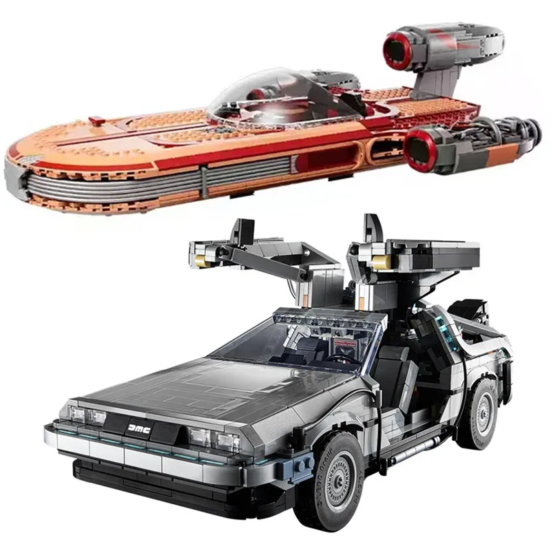 

Skywalker Land Speed автомобиль 7534 Назад в будущее, машина времени 10300, модель суперкара, набор для строительства, блочные кирпичи, детские игрушки, подарки