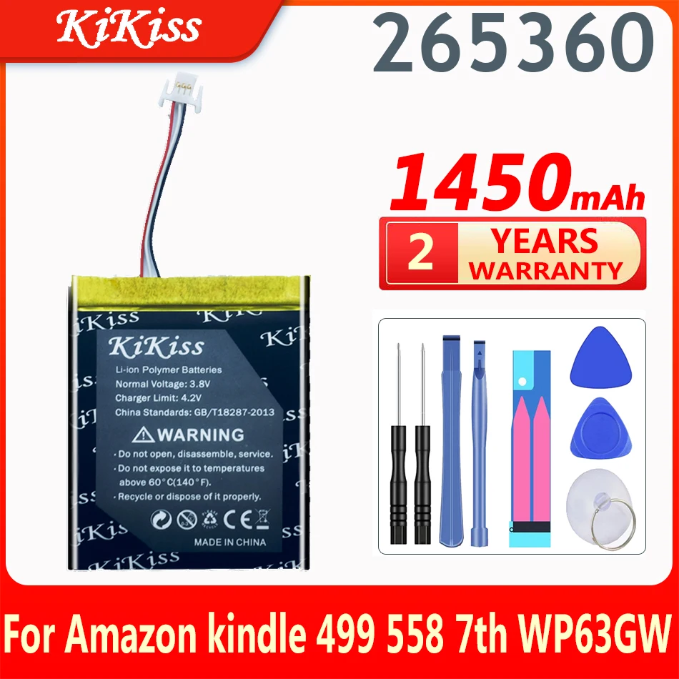 

New Li-Polymer 890mAh Replacement Battery For Amazon Kindle 7 7th Gen 6" E-Reader 265360 265360-03 58-000151 WP63GW 58-000083