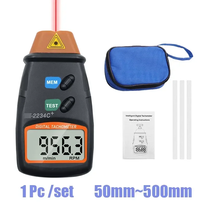 Бесконтактный лазерный цифровой тахометр ручной 2 5-99999 об/мин ЖК-дисплей моторный