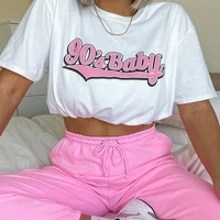 90s baby female tops loose summer fashion clothing modis womens wear clothes 90s grunge shirt oversize female t shirt