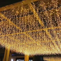 christmas lights waterfall outdoor street garland 5m droop 0 4 0 6m festoon led light curtain string lights christmas decoration