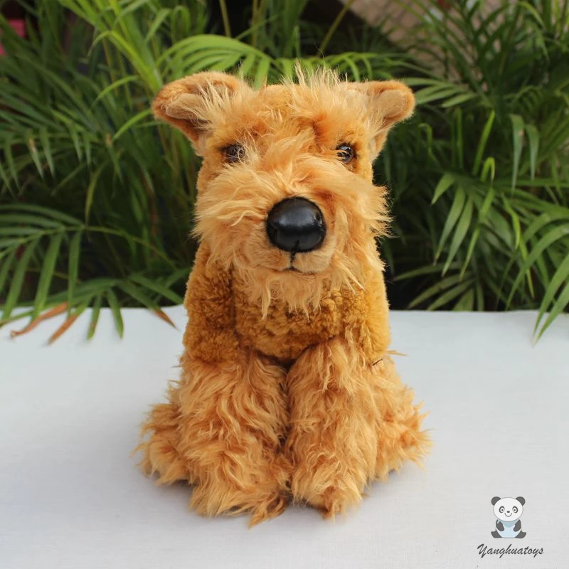 

Nice Toy Soft Stuffed Animal Doll Real Life Plush Welsh Terrier Dogs Children'S Birthday Gifts Good Quality
