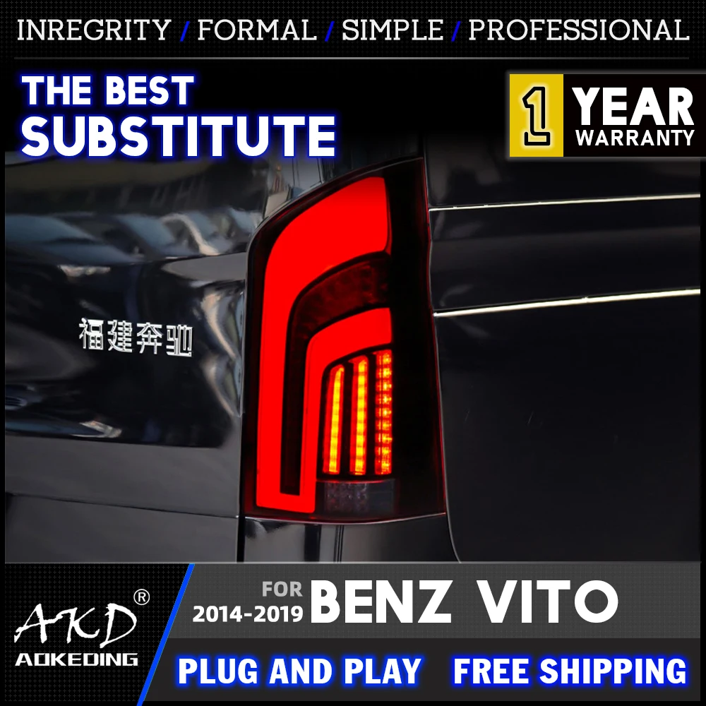 

Tail Lamp For Benz VITO 2014-2019 V250 V260 LED Tail Lights Fog Lights Daytime Running Lights DRL Cars Accessories