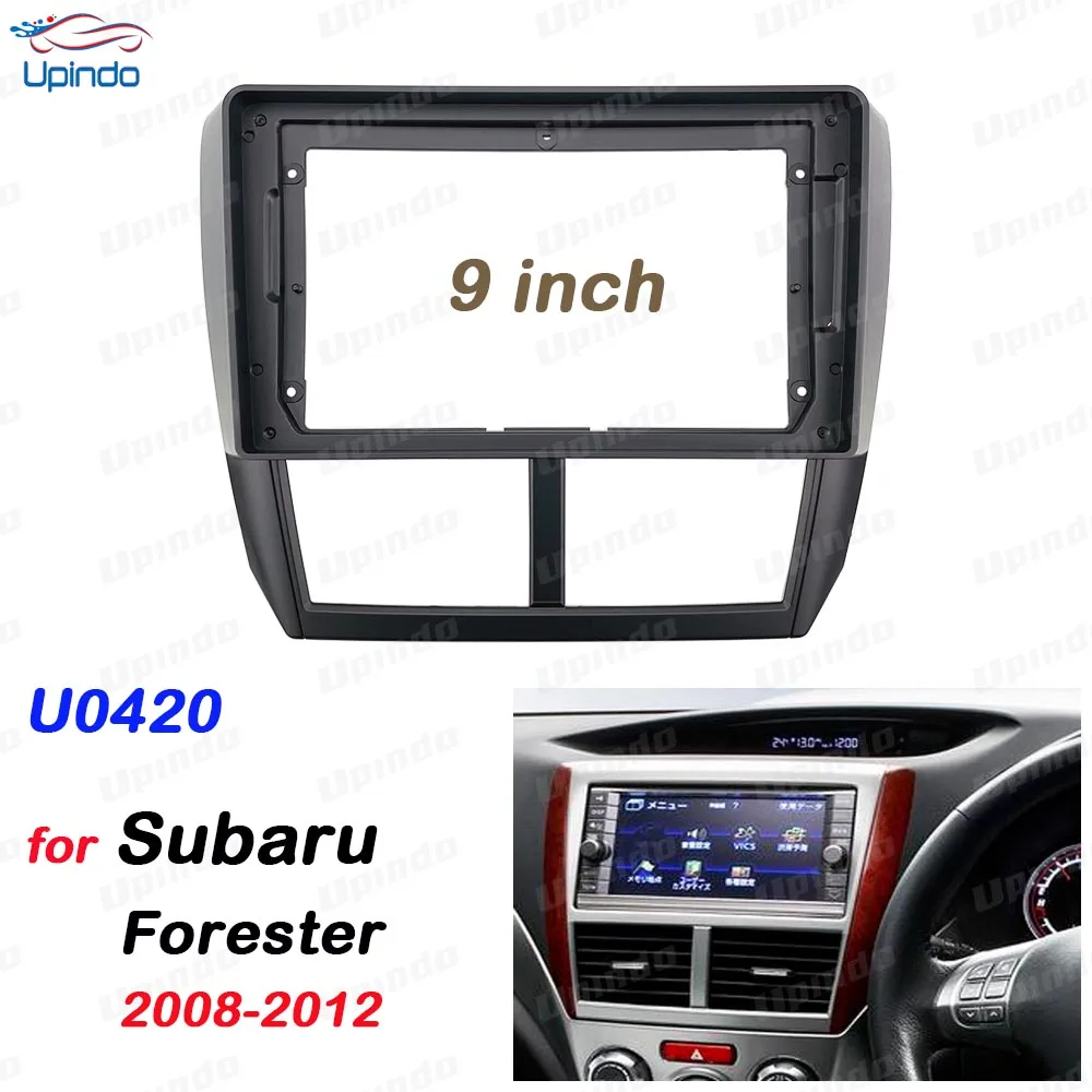 

Автомобильные аксессуары 2 Din 9 дюймов радио Fascia DVD GPS MP5 Панель рамка для Subaru Forester 2008-2012 комплект крепления приборной панели