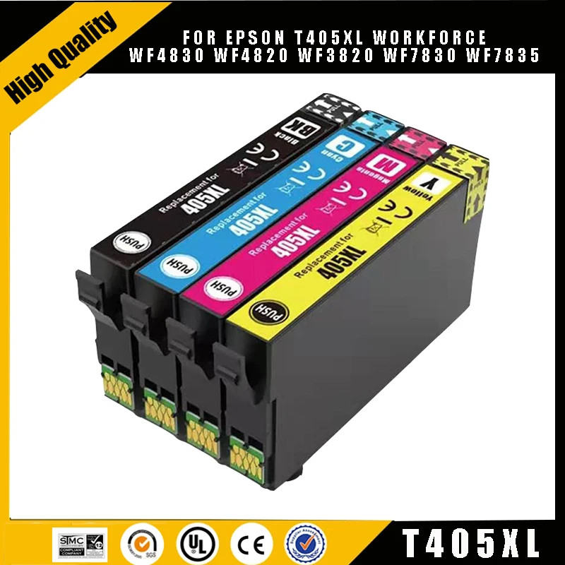 

eikshop 405 405XL Compatible Ink Cartridge for Epson WorkForce WF-7830 WF-7835 WF-7840 WF-3820 WF-3825 WF-4820 WF-4825 4830